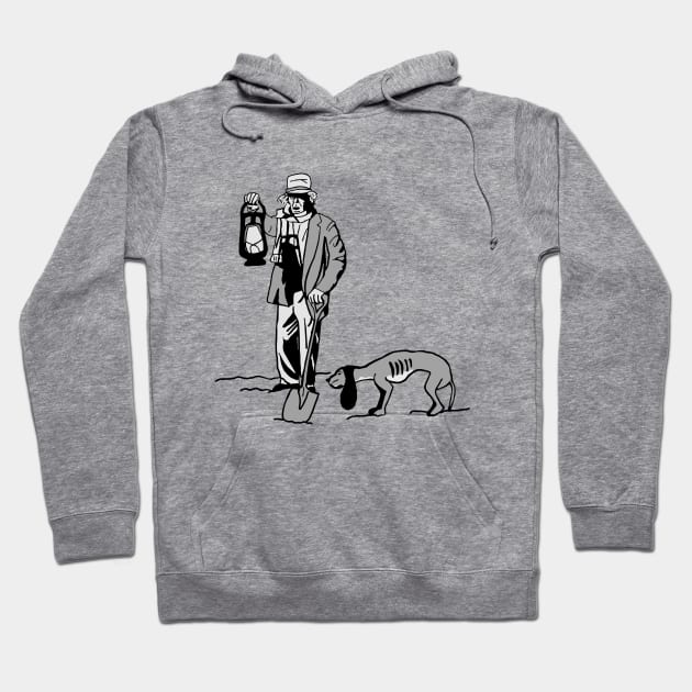 Haunted Mansion Graveyard Caretaker Groundskeeper and Dog Hoodie by TheTreasureStash